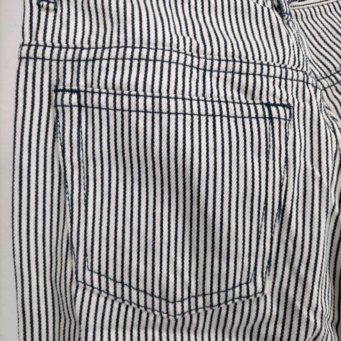 トリココムデギャルソン tricot COMME des GARCONS AD2003 アウトシームデザインヒッコリーパンツ レディース JPN:M