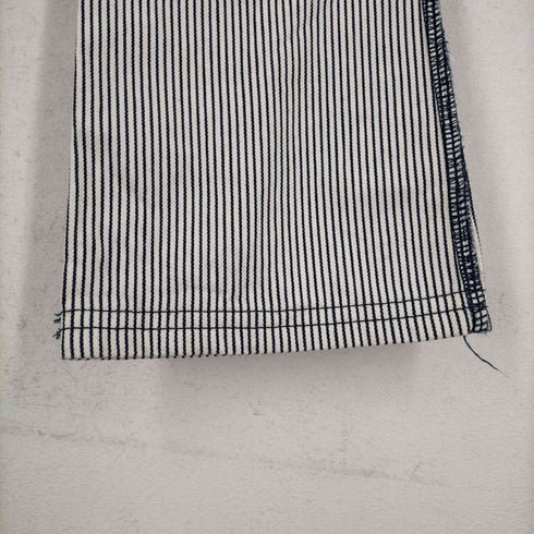 トリココムデギャルソン tricot COMME des GARCONS AD2003 アウトシームデザインヒッコリーパンツ レディース JPN:M