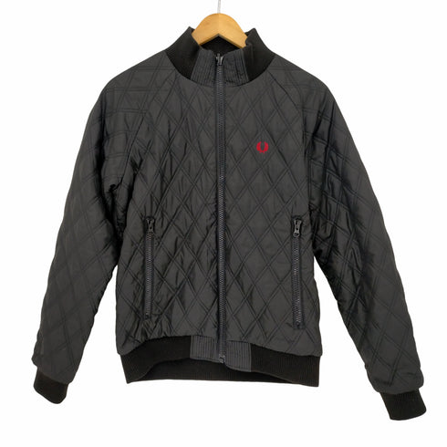 フレッドペリー FRED PERRY 裏地ブラックウォッチ キルティングジャケット レディース import:M