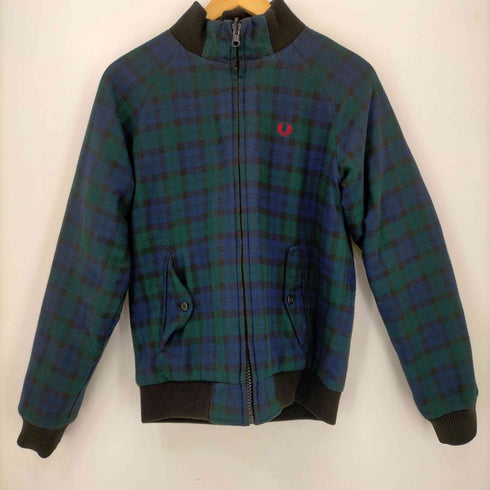 フレッドペリー FRED PERRY 裏地ブラックウォッチ キルティングジャケット レディース import:M