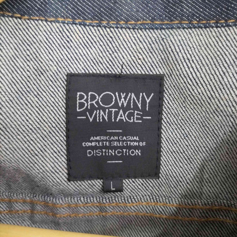 ブラウニーヴィンテージ BROWNY VINTAGE 月桂樹ボタン インディゴデニムジャケット メンズ JPN:L