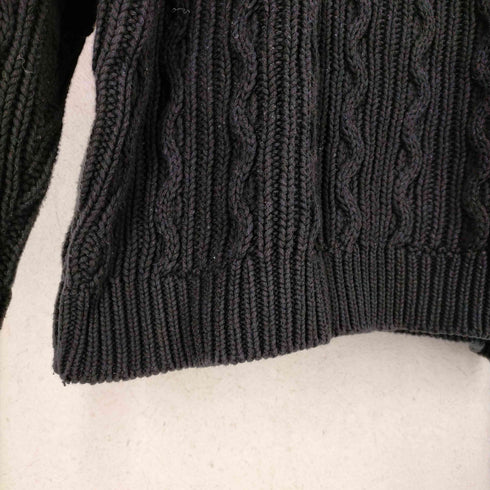 エピヌ epine 刺繍ハーフジップニット レディース