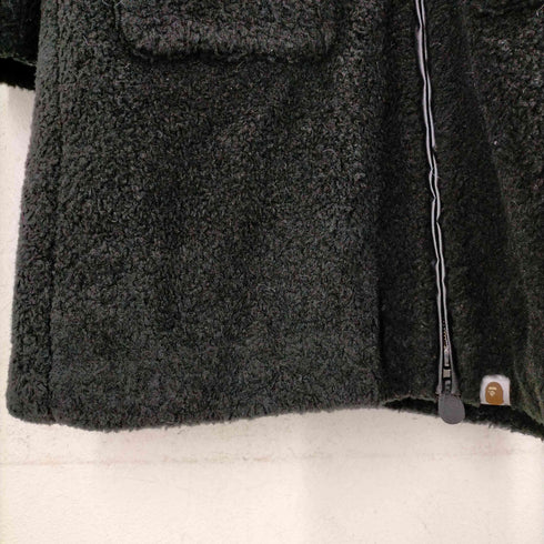 アベイシングエイプ A BATHING APE ボアジップコート レディース JPN:S