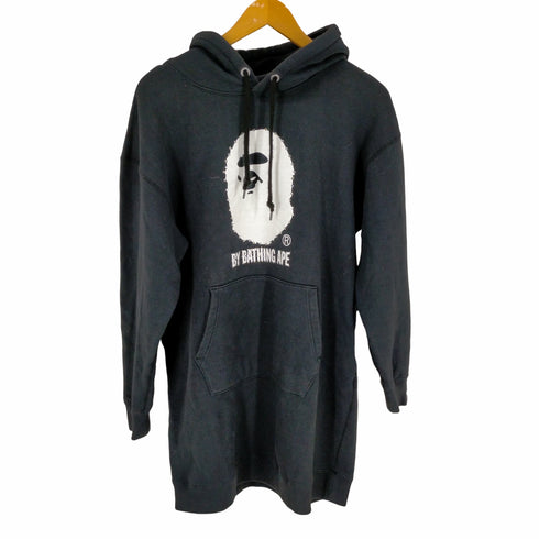 アベイシングエイプ A BATHING APE ラインストーンフロントプリントプルオーバーパーカー レディース JPN:S
