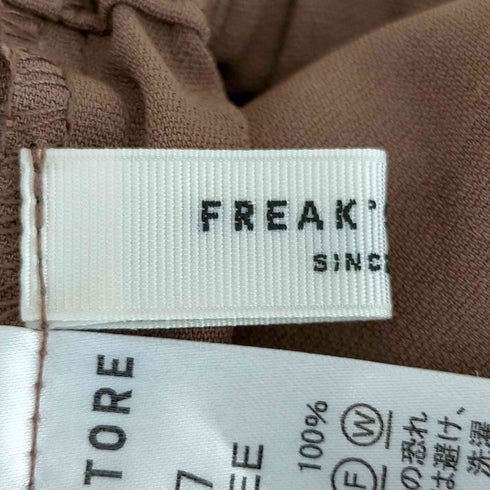 フリークスストア FREAKS STORE リネンライクセンタープレスイージーパンツ レディース FREE
