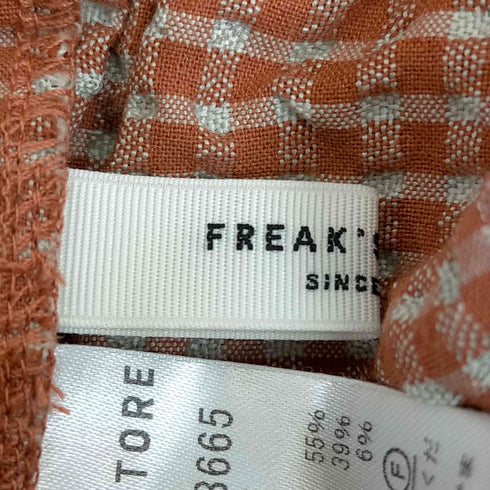フリークスストア FREAKS STORE VINTAGEチェックイージーパンツ レディース FREE