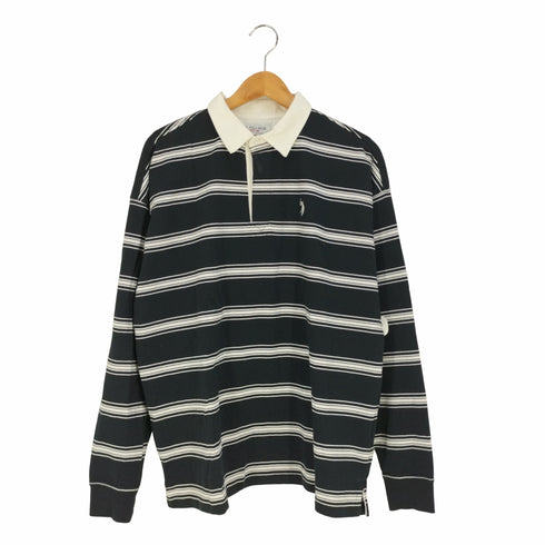 ユーエスポロアッスン US POLO ASSN ロゴ刺繍 オーバーサイズラガーシャツ メンズ import:M