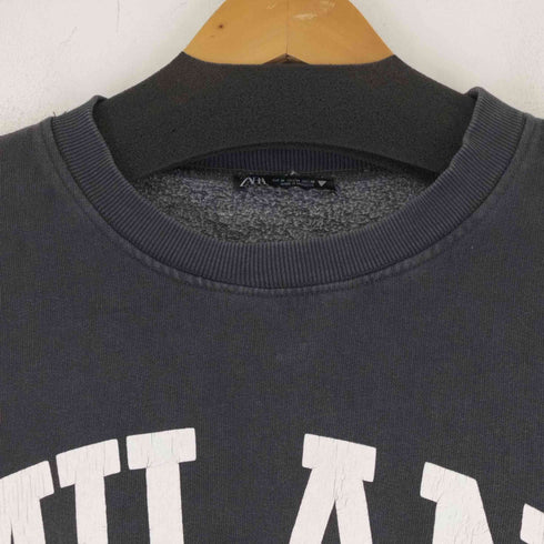 ザラ ZARA FADED SWEATSHIRT WITH SLOGAN レディース JPN:M