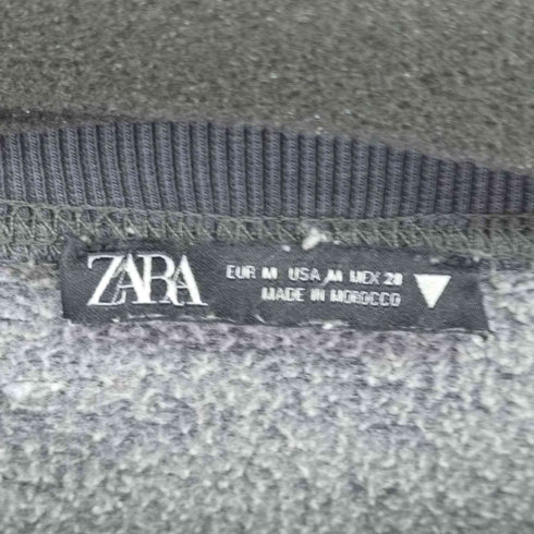 ザラ ZARA FADED SWEATSHIRT WITH SLOGAN レディース JPN:M