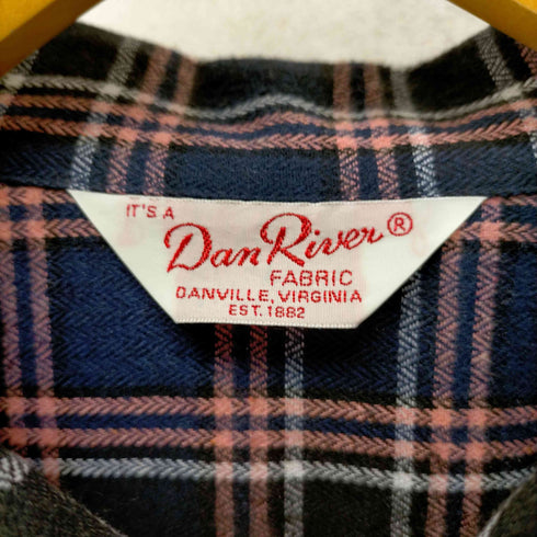 ダン リバー Dan River チェック柄オープンカラーシャツ メンズ JPN:L