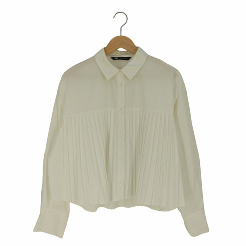 ザラ ZARA プリーツシャツブラウス レディース import:L