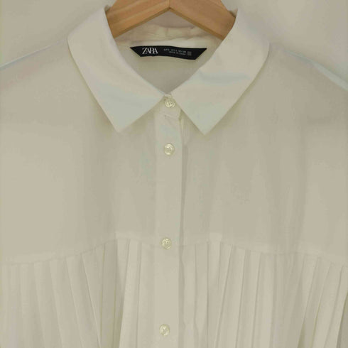 ザラ ZARA プリーツシャツブラウス レディース import:L