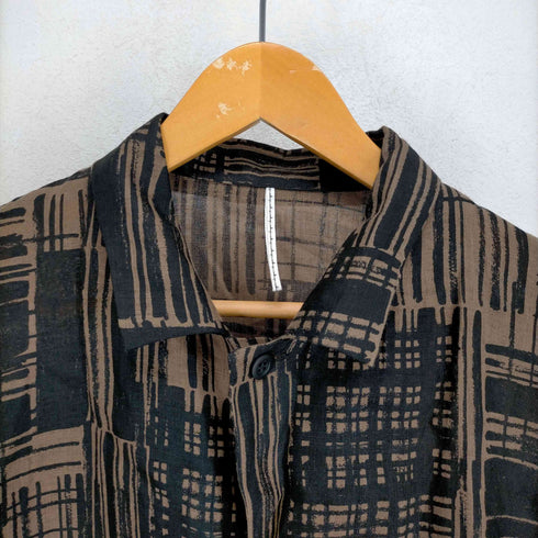 エムズ ブラック m's braque SINGLE 4-BUTTONS SHIRT-JACKET メンズ US:38