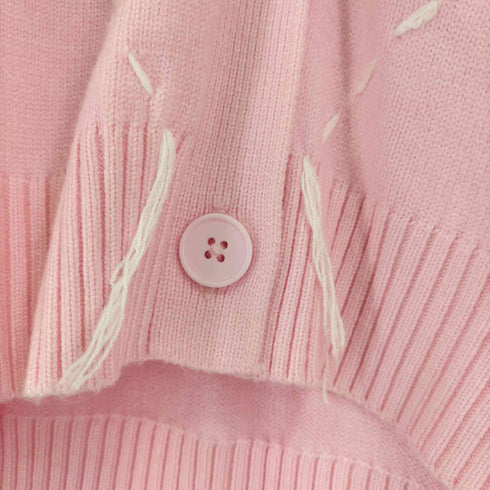 アーバン レヴィヴォ URBAN REVIVO アーガイル ステッチ加工 カーディガン レディース JPN:M