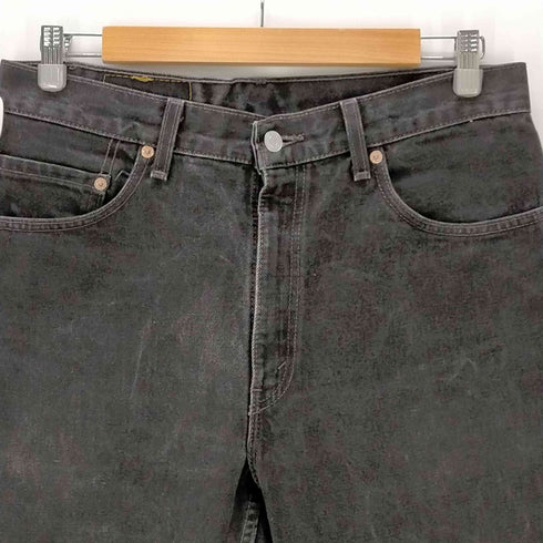 リーバイス Levis USA製 505 ジップフライ ブラックデニムパンツ メンズ W33