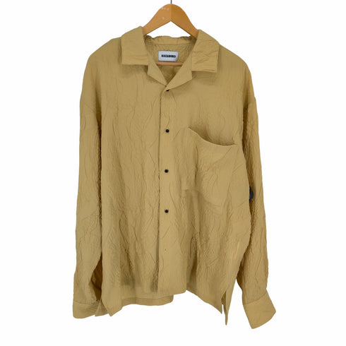 コウザブロウ KOZABURO EMBOSSING CAMP COLLAR LS SHIRTS メンズ JPN:1