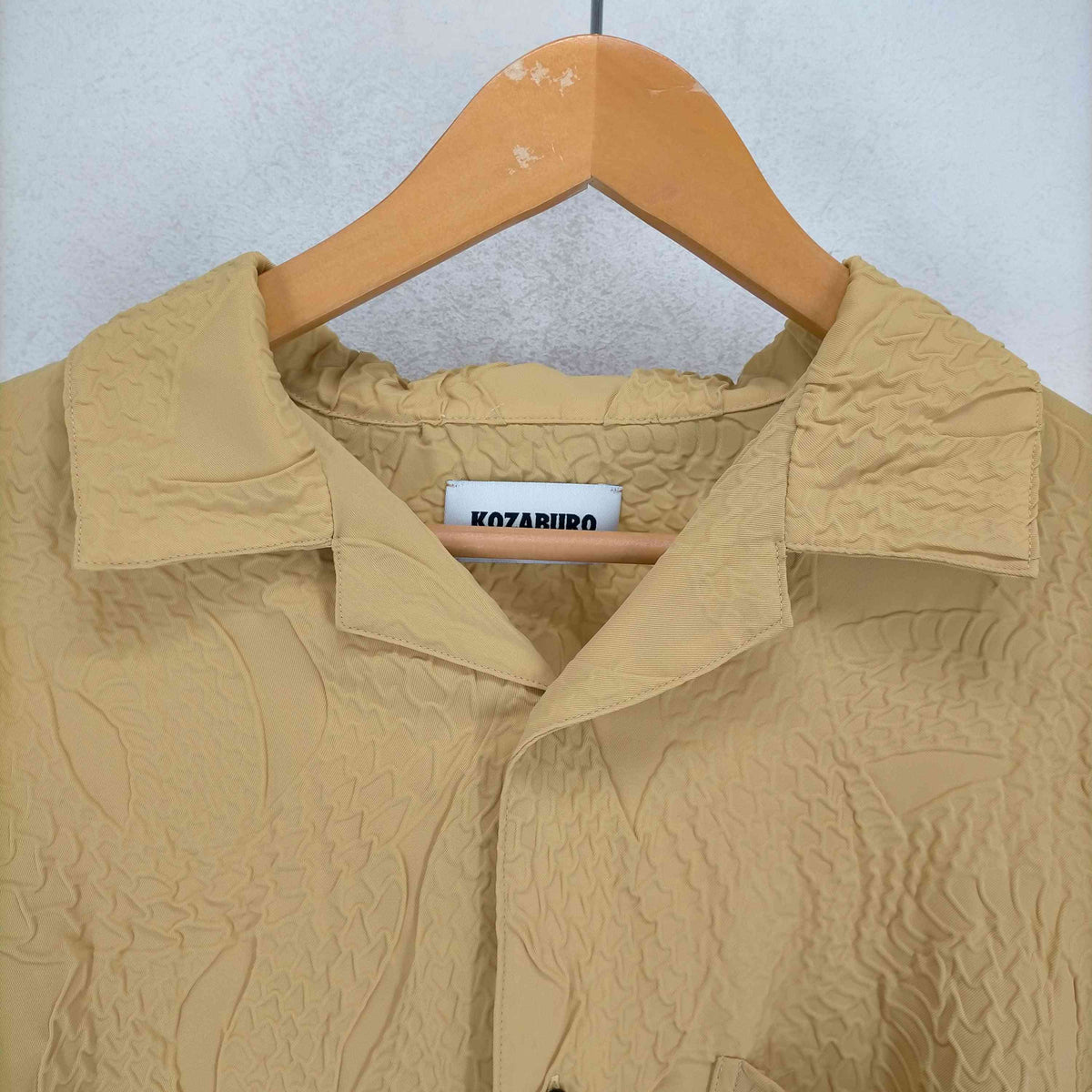 コウザブロウ KOZABURO EMBOSSING CAMP COLLAR LS SHIRTS メンズ JPN：1