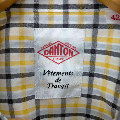 ダントン DANTON TC VOIL POPLIN WORK SHIRT L/S メンズ JPN:42