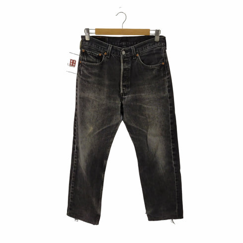 リーバイス Levis 501 メキシコ製 ストレートブラックデニム メンズ 32/30