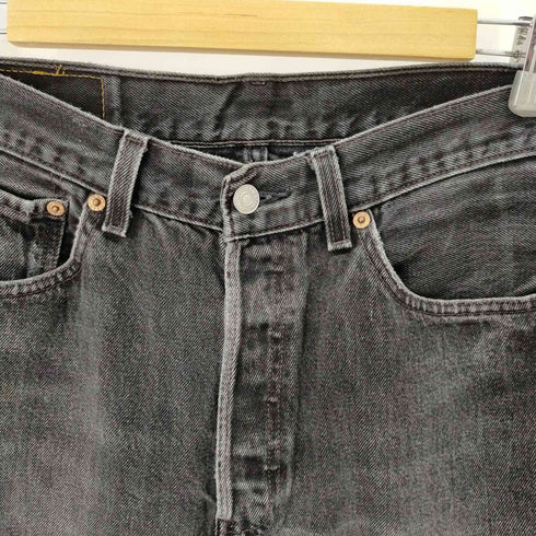 リーバイス Levis 501 メキシコ製 ストレートブラックデニム メンズ 32/30