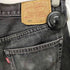 リーバイス Levis 501 メキシコ製 ストレートブラックデニム メンズ 32/30