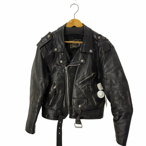 FIRST Genuine Leather 本革ダブルライダースジャケット メンズ