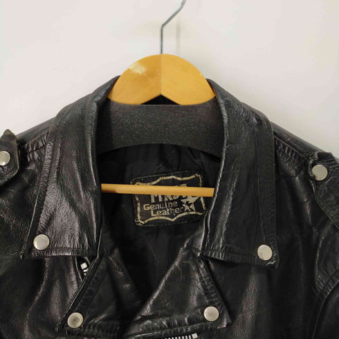 FIRST Genuine Leather 本革ダブルライダースジャケット メンズ
