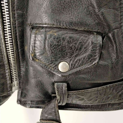 FIRST Genuine Leather 本革ダブルライダースジャケット メンズ