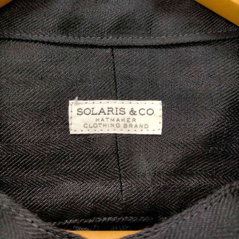 ソラリスハットメーカーズ SOLARIS HATMAKERS & Co 長袖リネンブザムシャツ メンズ US:38