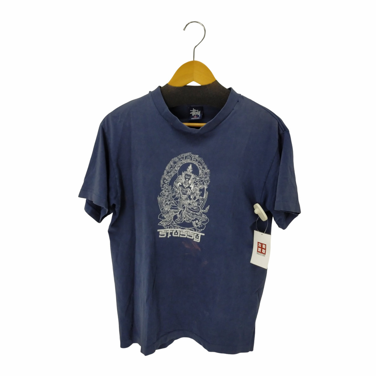 ステューシー Stussy 90-00s 観音様プリント Tシャツ フェード メンズ 