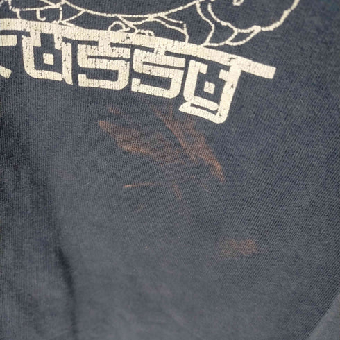 ステューシー Stussy 90-00s 観音様プリント Tシャツ フェード メンズ JPN:M