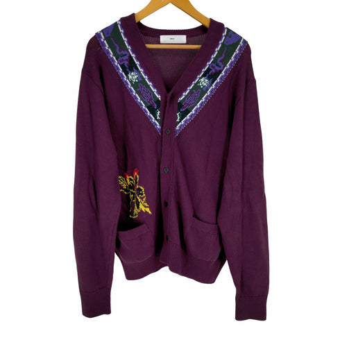 トーガビリリース TOGA VIRILIS 23SS JACQUARD KNIT CARDIGAN メンズ JPN:46