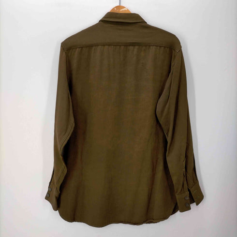 40S~50S O FFICERS SHIRT オフィサーシャツ レーヨンギャバ 長袖シャツ メンズ