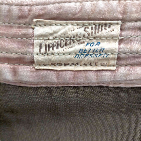 40S~50S O FFICERS SHIRT オフィサーシャツ レーヨンギャバ 長袖シャツ メンズ
