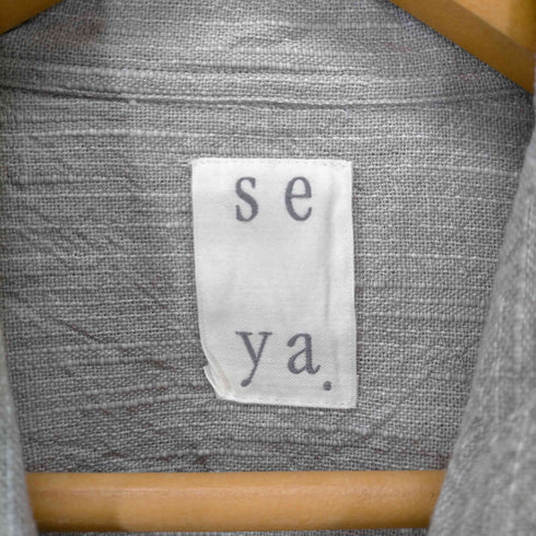 セヤ seya シワ加工 コットンシャツ メンズ JPN:2