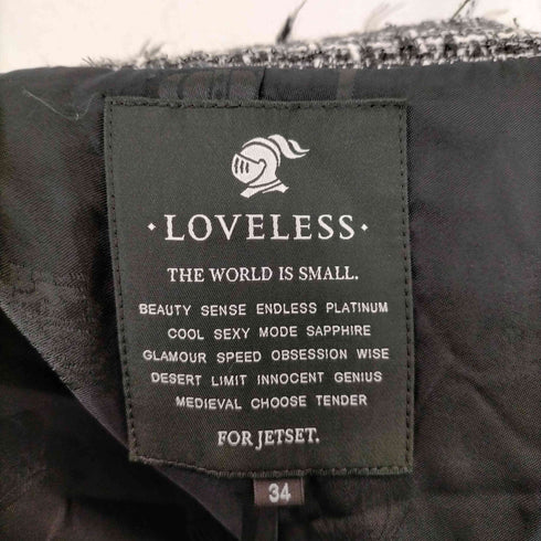 ラブレス LOVELESS ツイードノーカラーナポレオンジャケット レディース JPN:34