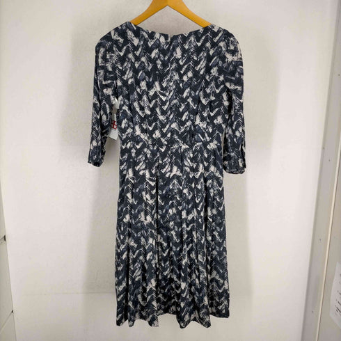 マッキントッシュ ロンドン Mackintosh LONDON 総柄ポリエステルワンピース レディース FR:38