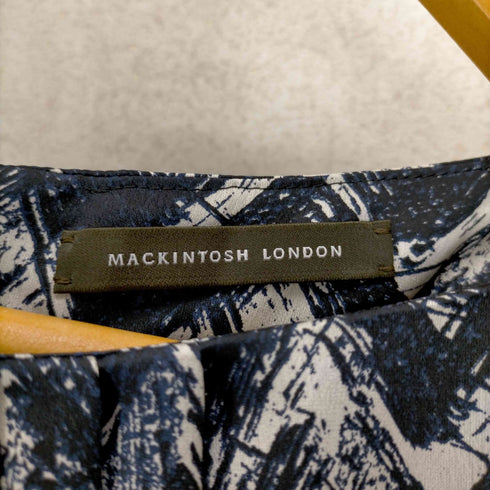 マッキントッシュ ロンドン Mackintosh LONDON 総柄ポリエステルワンピース レディース FR:38