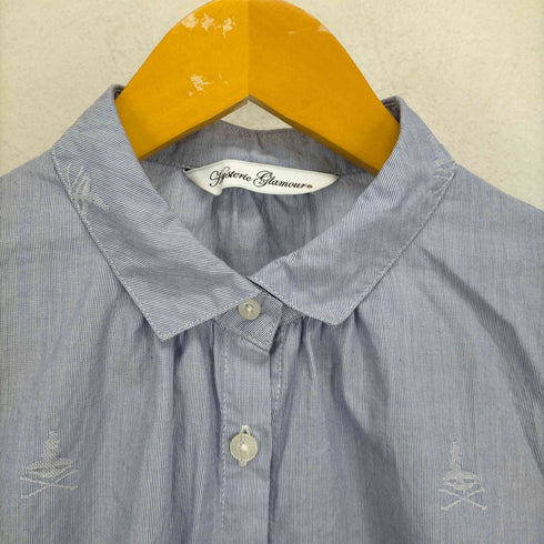 ヒステリックグラマー HYSTERIC GLAMOUR スカルガール柄 コットンシャツ レディース FREE