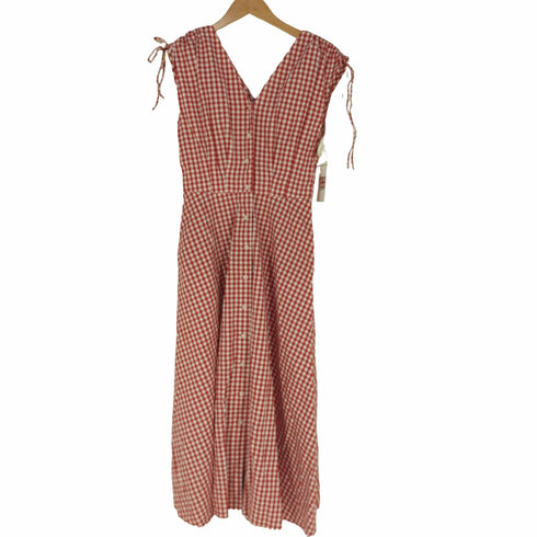 ユニクロイネスドラフレサンジュ UNIQLO INES DE LA FRESSANGE コットンフレアVネックワンピース レディース JPN:M