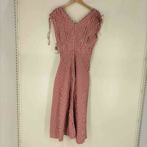 ユニクロイネスドラフレサンジュ UNIQLO INES DE LA FRESSANGE コットンフレアVネックワンピース レディース JPN:M