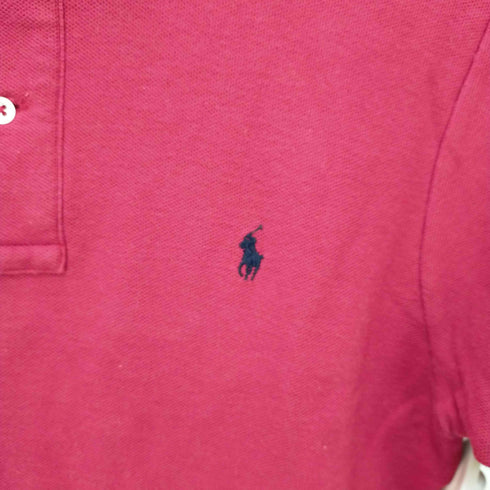 ポロラルフローレン POLO RALPH LAUREN ワンポイント 鹿の子 半袖ポロシャツ レディース JPN:M