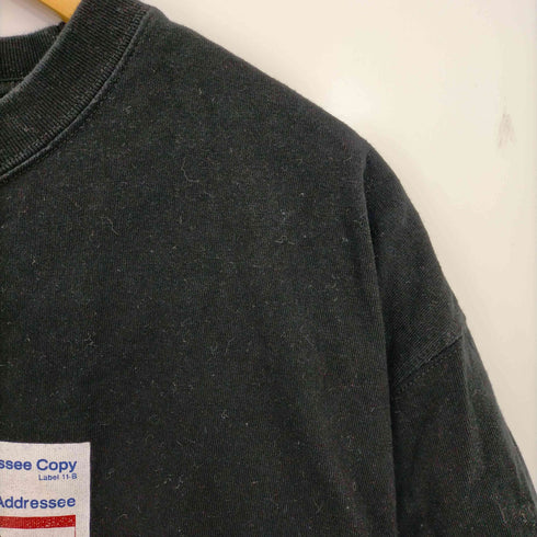 ザブラックアイパッチ THE BLACK EYE PATCH PRIORITY LABEL TEE 丈詰リメイク ボックフィット メンズ import:XL