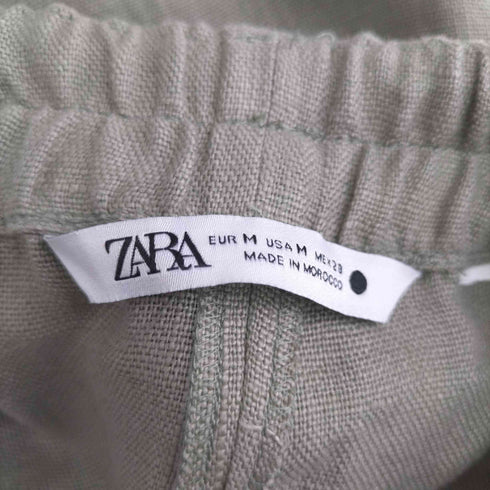 ザラ ZARA リネンワイドイージーパンツ レディース JPN:M