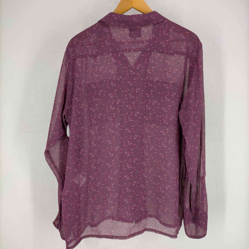 ニードルズ Needles Classic Shirt - Poly Chiffon/Floral Printed #Brown メンズ JPN:M