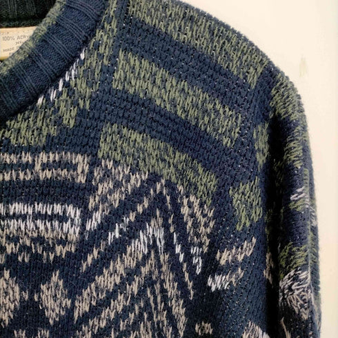 ビューグルボーイ Bugle Boy 総柄 アクリルニット メンズ import:XL
