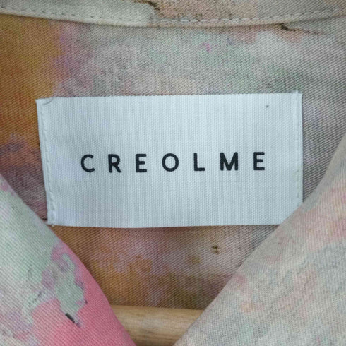 クレオルム CREOLME ペイントアート開襟シャツ レディース FREE