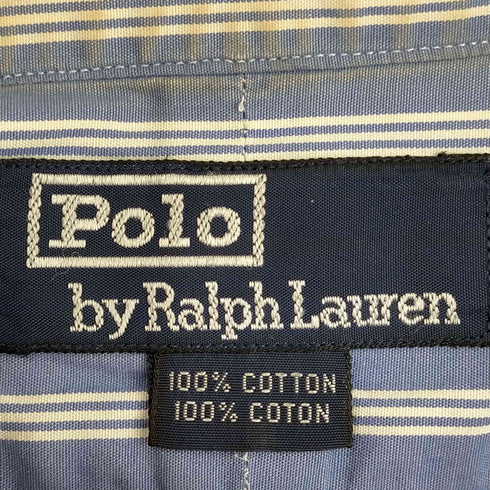 ポロラルフローレン POLO RALPH LAUREN ポニー無し コットン ストライプシャツ メンズ 15 1/2-33