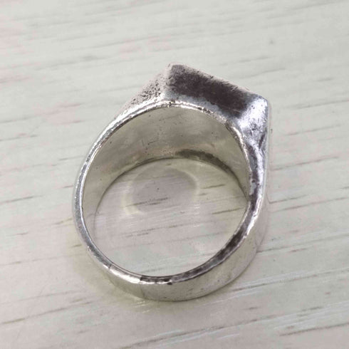 アンダーカバー UNDERCOVER URCR ロゴ カレッジリング シルバーリング メンズ 13号
