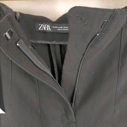 ザラ ZARA センタープレス ジッパーフライ ハイウエスト テーパードパンツ レディース JPN:XS